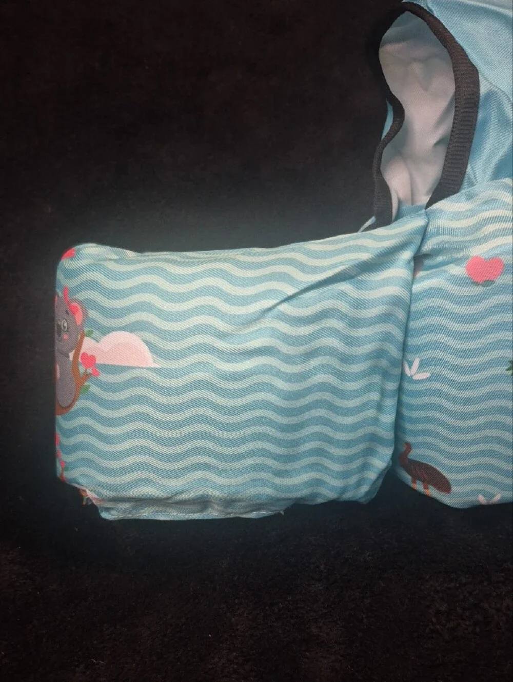 Kids Float Vest with Sea Animal Print - Blue